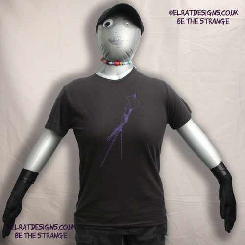 ElRat Designs hand-drawn whiplash squid design, cephalopods are cool! hand pulled screen print with eco friendly water based ink. elratdesigns.co.uk