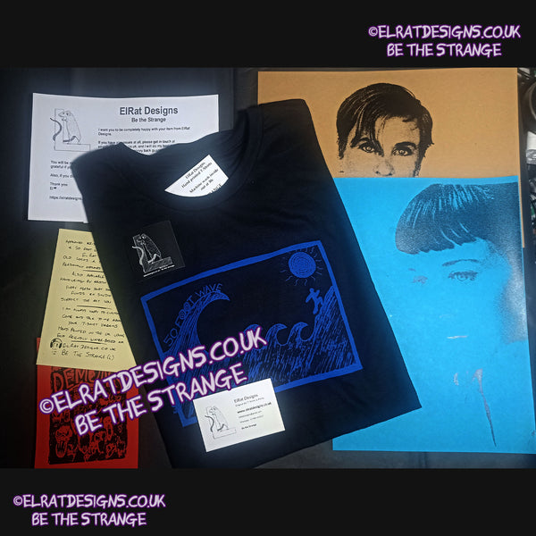 ElRat package of light. 50 foot wave 'Tsunami' T-Shirt - a new take on an old classic. show some love for the noisy end of the Hershverse. ElRat Designs - hero - elratdesigns.co.uk