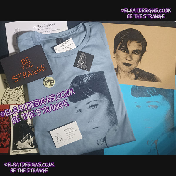 ElRat Package of light. Sunny Border Blue T-shirt  ElRat Designs - hero - elratdesigns.co.uk