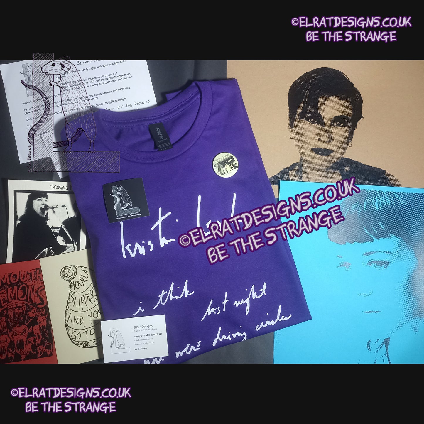 ElRat package of light. Kristin Hersh, Your Ghost, handwritten by Kristin Hersh,  written exclusively for ElRat designs - hero - elratdesigns.co.uk