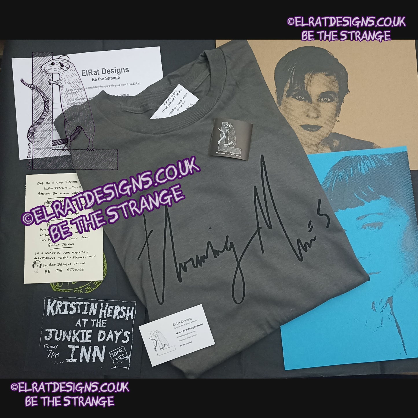 ElRat Package of Light. Throwing Muses font 2024, handwritten by Kristin Hersh, A new take on the old classic. written exclusively for ElRat designs - hero - elratdesigns.co.uk