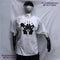 Rorschach White/Grey Cotton T-Shirt with Black Ink Blot - 2XL #1 (RWG B 2XL1) | ElRat Designs