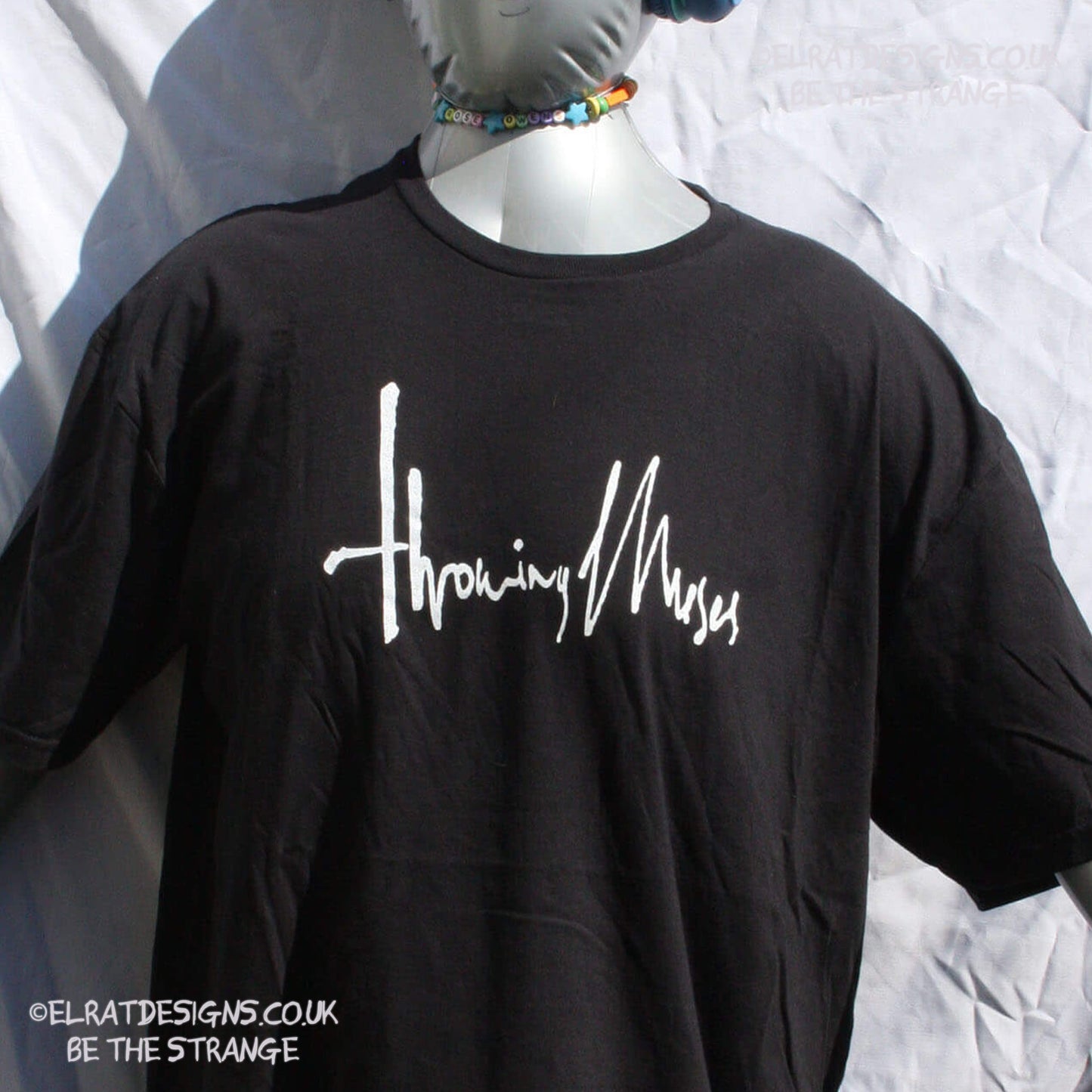 Throwing Muses 1986 logo, original Kristin Hersh handwritten logo, hand printed T-Shirt - ElRat Designs - elratdesigns.co.uk