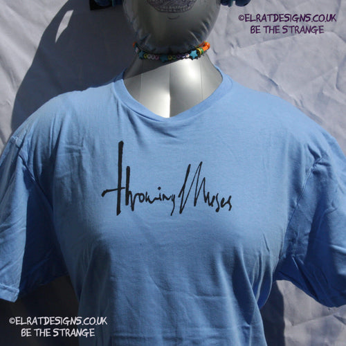 Throwing Muses 1986 logo, original Kristin Hersh handwritten logo, hand printed T-Shirt - ElRat Designs - elratdesigns.co.uk