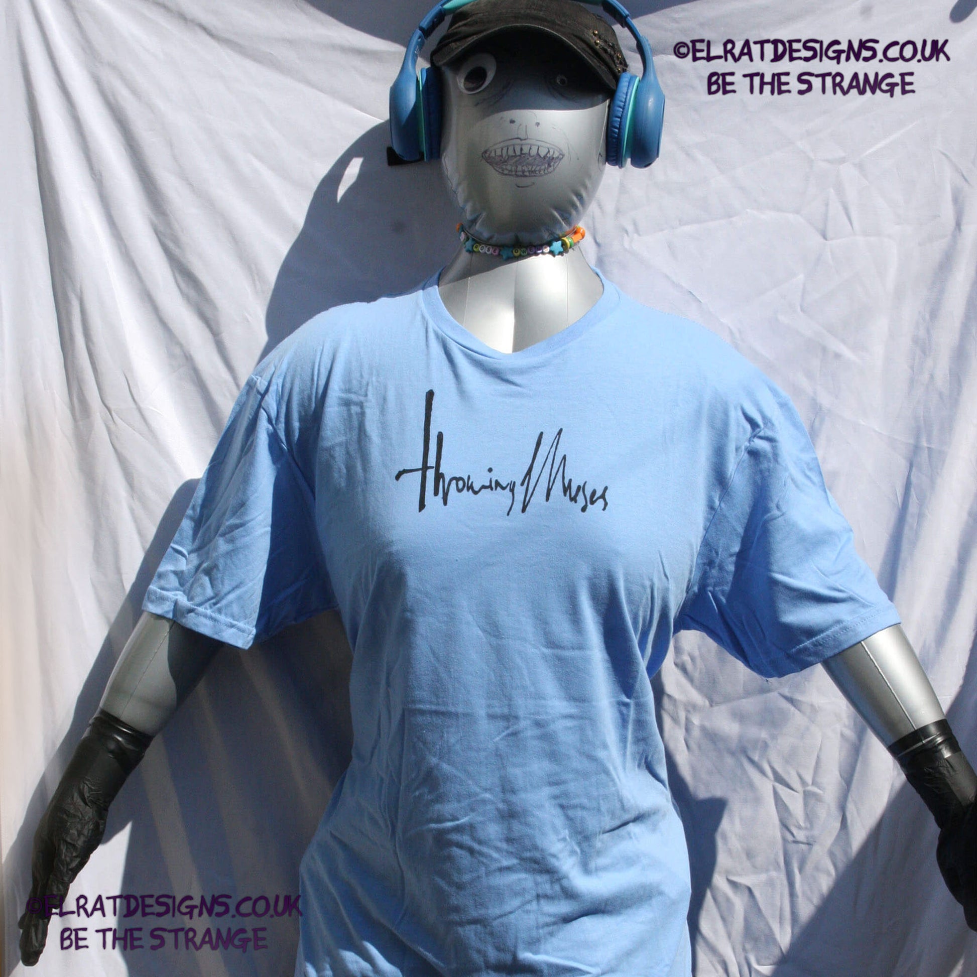 Throwing Muses 1986 logo, original Kristin Hersh handwritten logo, hand printed T-Shirt - ElRat Designs - elratdesigns.co.uk