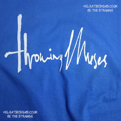Throwing Muses 1986 logo, original Kristin Hersh handwritten logo, hand printed T-Shirt - ElRat Designs - elratdesigns.co.uk