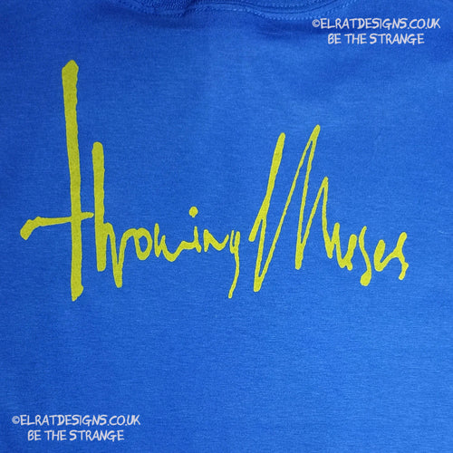 Throwing Muses 1986 logo, original Kristin Hersh handwritten logo, hand printed T-Shirt - ElRat Designs - elratdesigns.co.uk