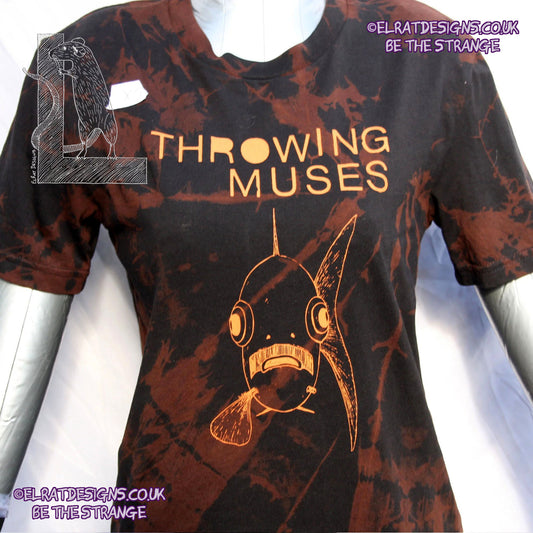 ElRat Throwing Muses 'Bywater' Flushed Edition - One-of-a-Kind Black Reverse Tie-Dye XS #1 from elratdesigns.co.uk - be the strange