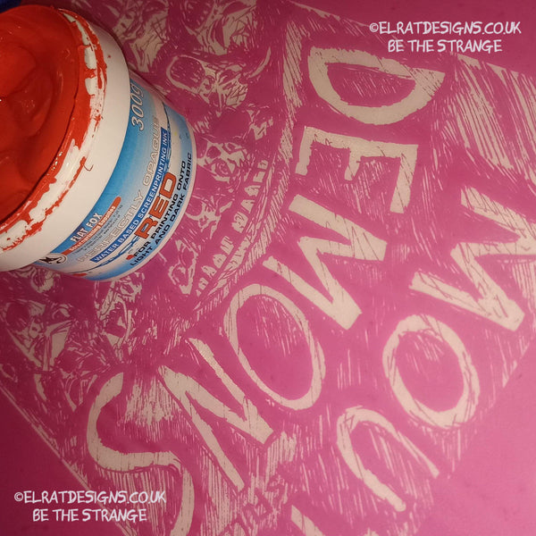 Throwing Muses, Ellen West, Mouth Demons T-Shirt, hand drawn by ElRat, hand printed by ElRat Designs - hero - elratdesigns.co.uk