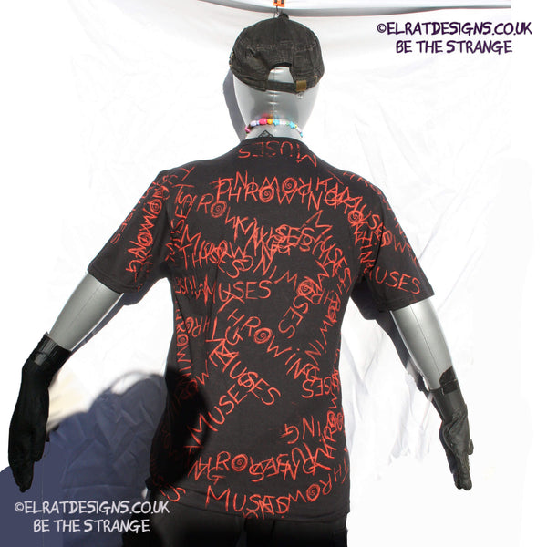 Throwing Muses ElRat Scruffy Font. One-of-a-Kind Messy print, imperfect and hand printed just for you, only from ElRat Designs - hero - elratdesigns.co.uk