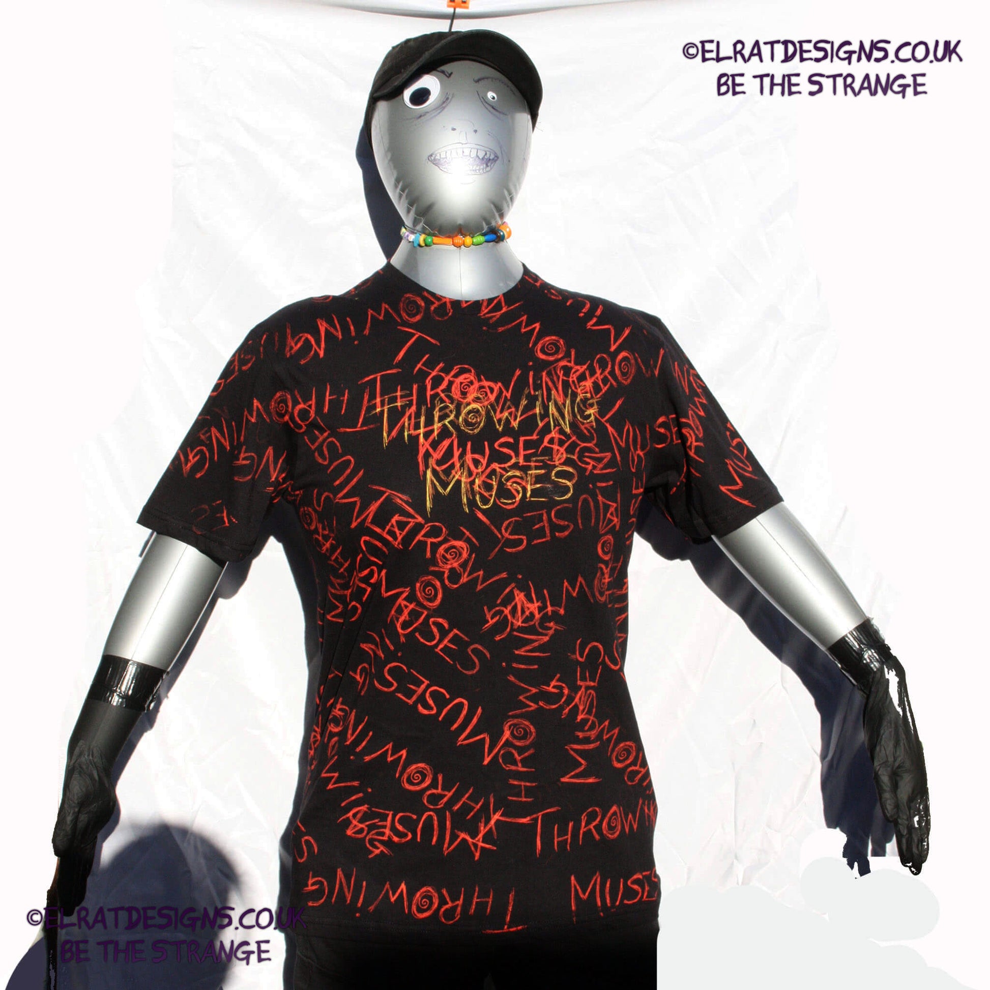 Throwing Muses ElRat Scruffy Font. One-of-a-Kind Messy print, imperfect and hand printed just for you, only from ElRat Designs - elratdesigns.co.uk