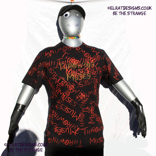 Throwing Muses ElRat Scruffy Font. One-of-a-Kind Messy print, imperfect and hand printed just for you, only from ElRat Designs - elratdesigns.co.uk