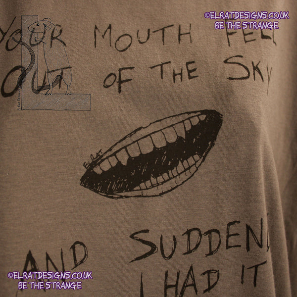 Static Part 1 Mouth, The first in a T-shirt Trilogy celebrating the whole of the song Static by ElRat Designs - hero - elratdesigns.co.uk