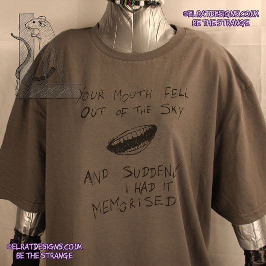 Static Part 1 Mouth, The first in a T-shirt Trilogy celebrating the whole of the song Static by ElRat Designs - hero - elratdesigns.co.uk