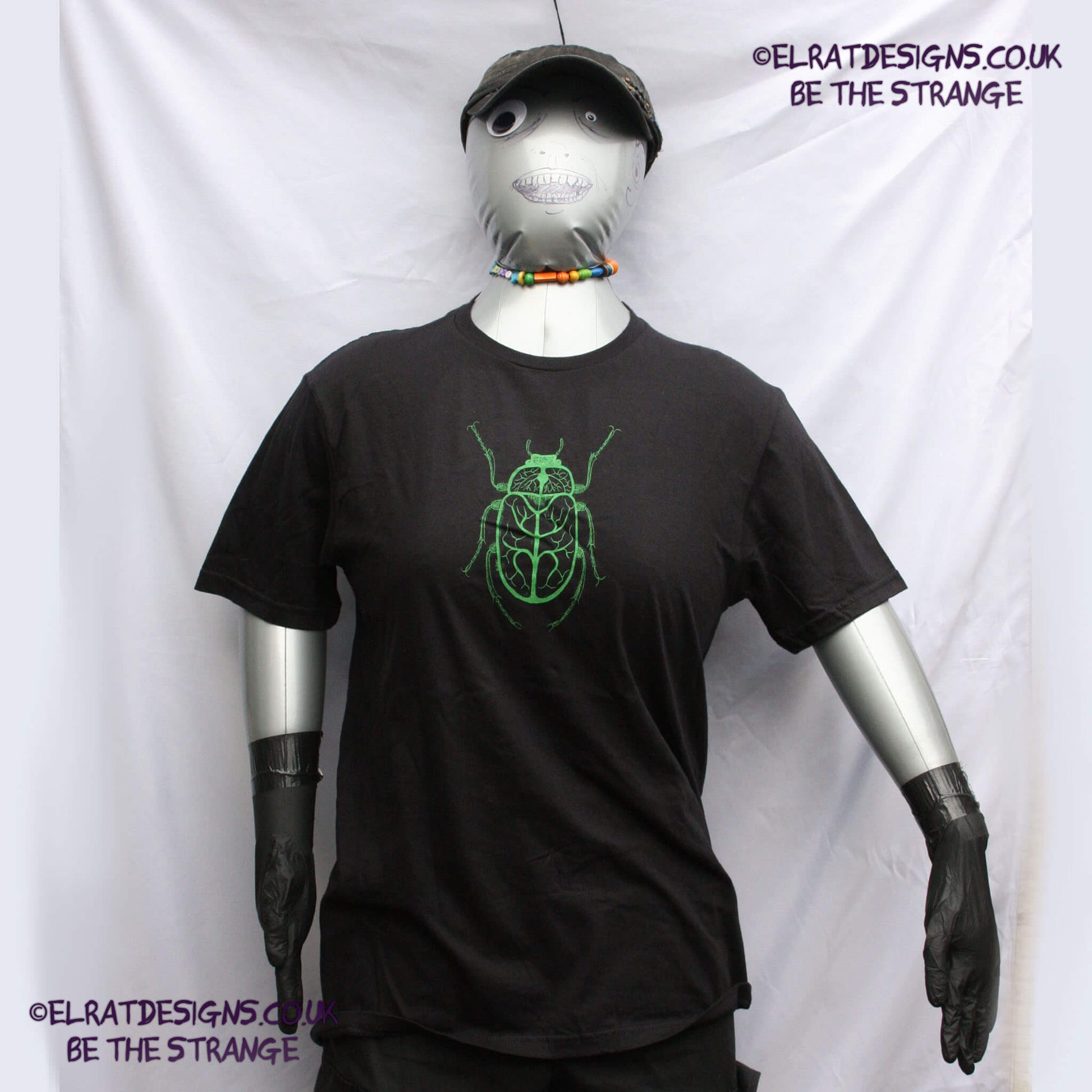 ElRat - Vine Beetle, hand drawn bug art T-shirt, by ElRat designs - elratdesigns.co.uk