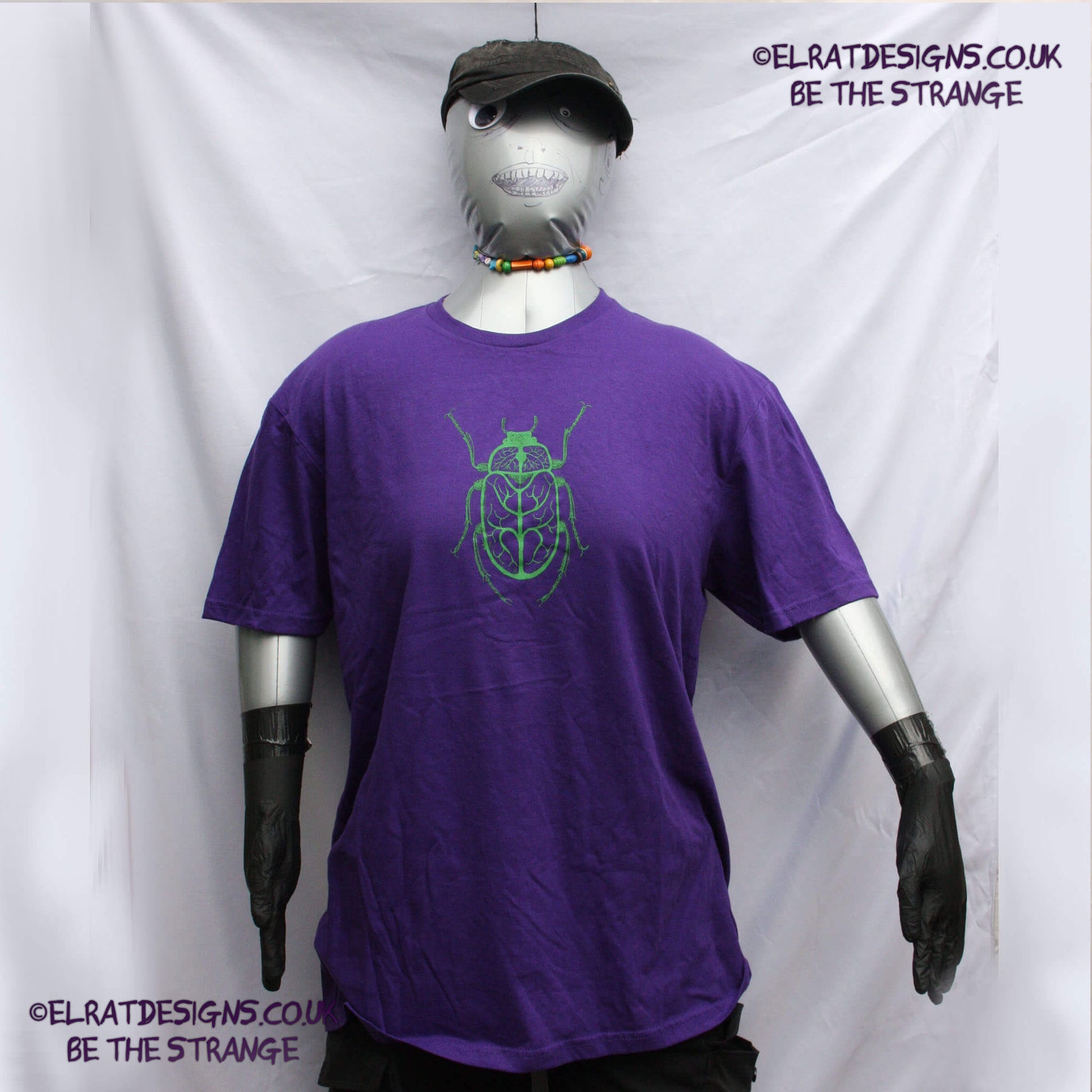 ElRat - Vine Beetle, hand drawn bug art T-shirt, by ElRat designs - elratdesigns.co.uk