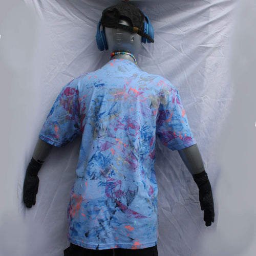 "Messy Artist" shirt, One of a kind, hand printed art shirts from ElRat Designs