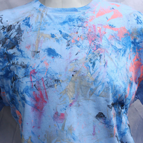 "Messy Artist" shirt, One of a kind, hand printed art shirts from ElRat Designs