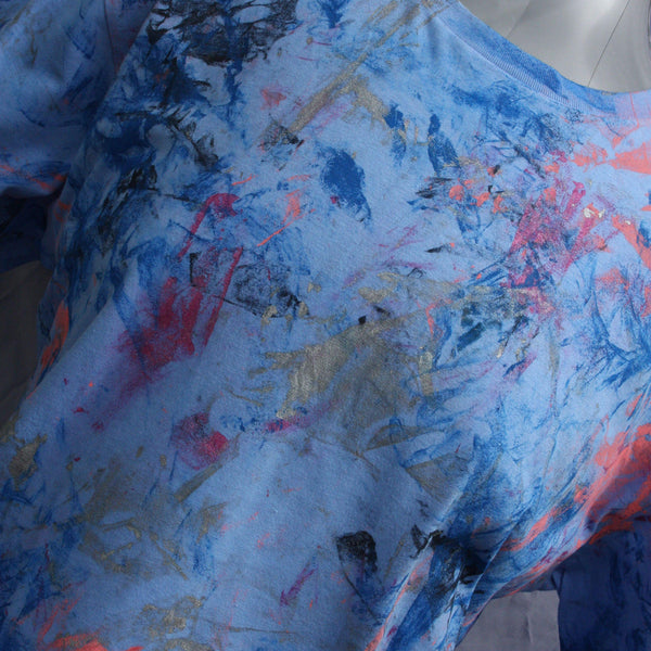 "Messy Artist" shirt, One of a kind, hand printed art shirts from ElRat Designs