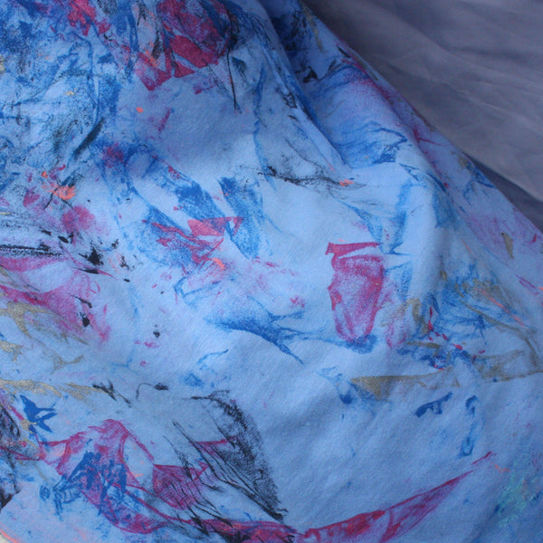 "Messy Artist" shirt, One of a kind, hand printed art shirts from ElRat Designs