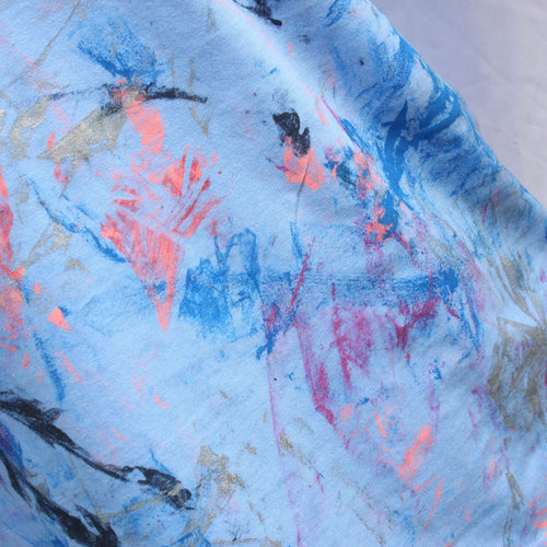 "Messy Artist" shirt, One of a kind, hand printed art shirts from ElRat Designs