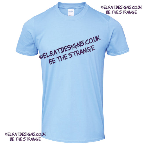 GD001 - Blank Gildan Softstyle carolina blue T-shirt, 100% cotton fabric - ElRat Designs - elratdesigns.co.uk (gd001_carolinablue_ft)