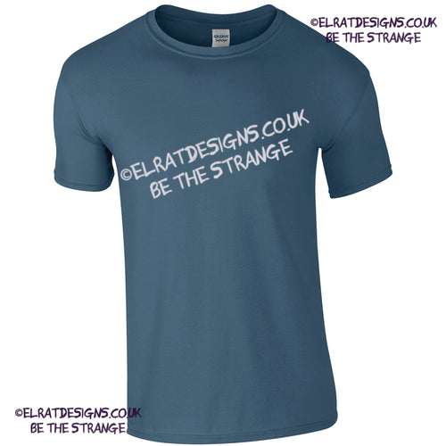 GD001 - Blank Gildan Softstyle indigo T-shirt, 100% cotton fabric - ElRat Designs - elratdesigns.co.uk (gd001_indigoblue_ft)