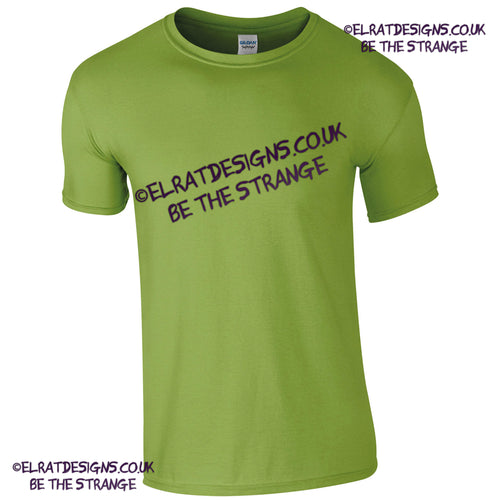 GD001 Blank Gildan Softstyle kiwi green T-shirt, 100% cotton fabric - ElRat Designs - elratdesigns.co.uk (gd001_kiwi_ft2)