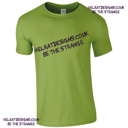 GD001 Blank Gildan Softstyle kiwi green T-shirt, 100% cotton fabric - ElRat Designs - elratdesigns.co.uk (gd001_kiwi_ft2)
