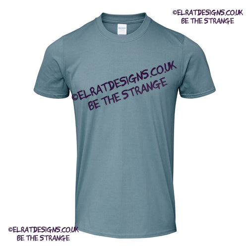 GD001 Gildan Stone Blue blank T-shirt - colour variant - ElRat Designs