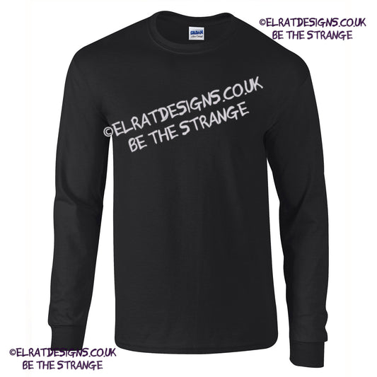 GD014 Blank Gildan Ultra Cotton black long sleeve T-shirt, made from 100% cotton, offering a durable and comfortable fit for custom prints. elratdesigns.co.uk (gd014_black_ft)