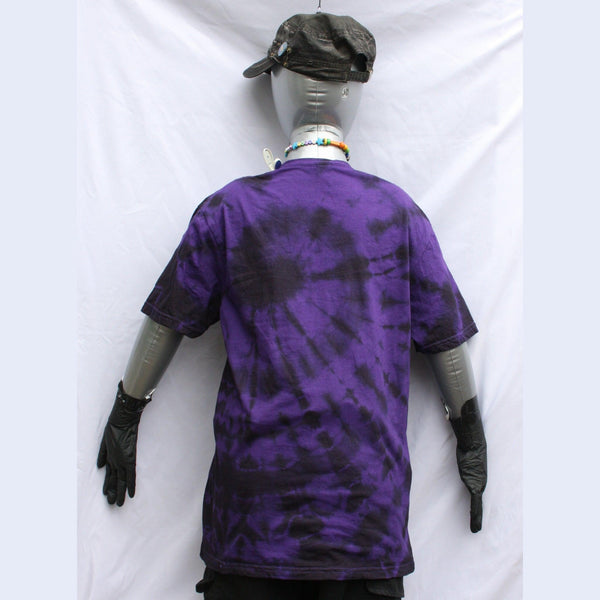 Kristin Hersh "KFH" Graffiti Style Tee - Purple/Black Tie-Dye Medium #1 Misprint | ElRat Designs