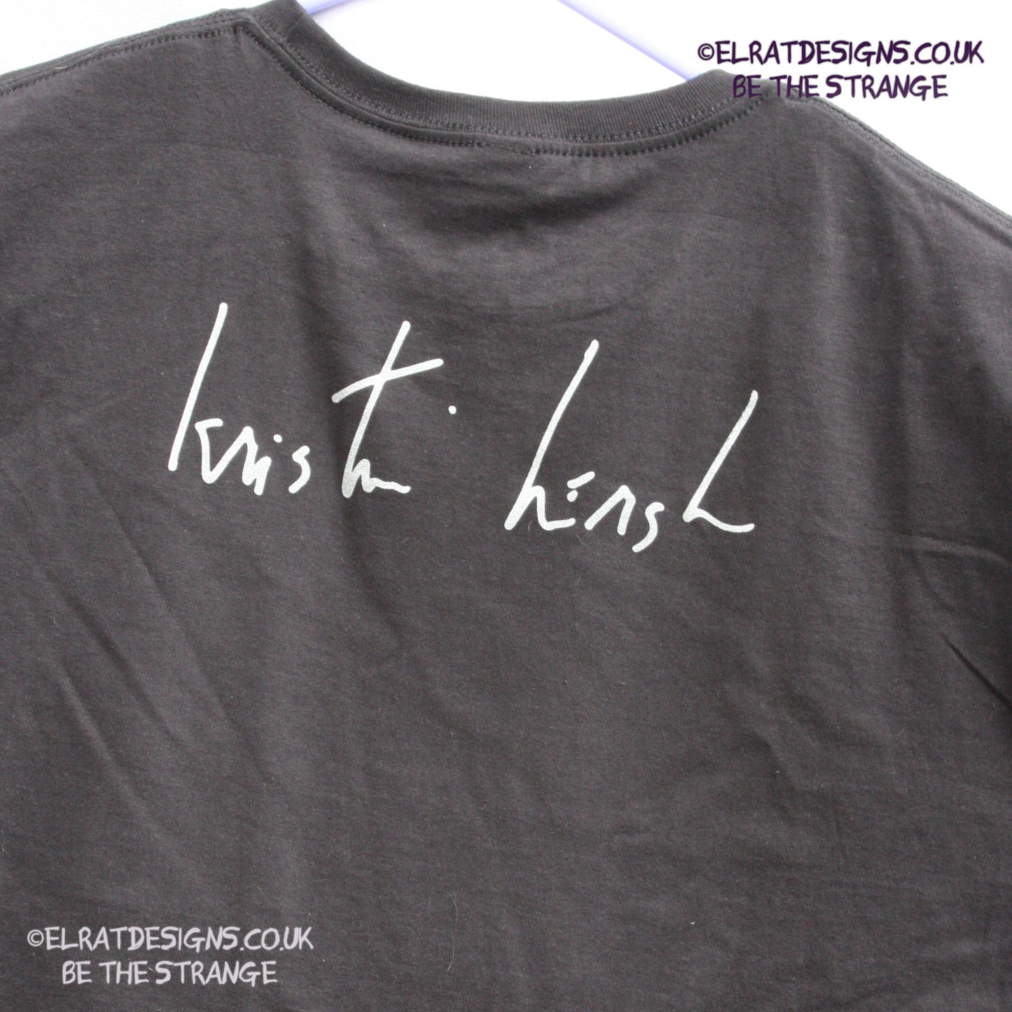 Kristin Hersh - Bubble Net, There's no Tomorrow, handwritten by Kristin Hersh, Lyric Shirt. 3 choices of back print, V1 - handwritten Kristin Hersh, V2 - Handwritten Kristin Fuckin' Hersh, V3 KH logo - by ElRat designs - elratdesigns.co.uk