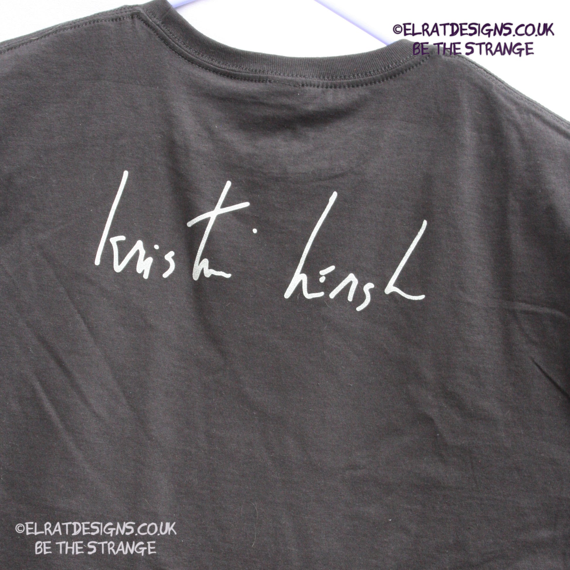 Kristin Hersh - Bubble Net, There's no Tomorrow, handwritten by Kristin Hersh, Lyric Shirt. 3 choices of back print, V1 - handwritten Kristin Hersh, V2 - Handwritten Kristin Fuckin' Hersh, V3 KH logo - by ElRat designs - elratdesigns.co.uk