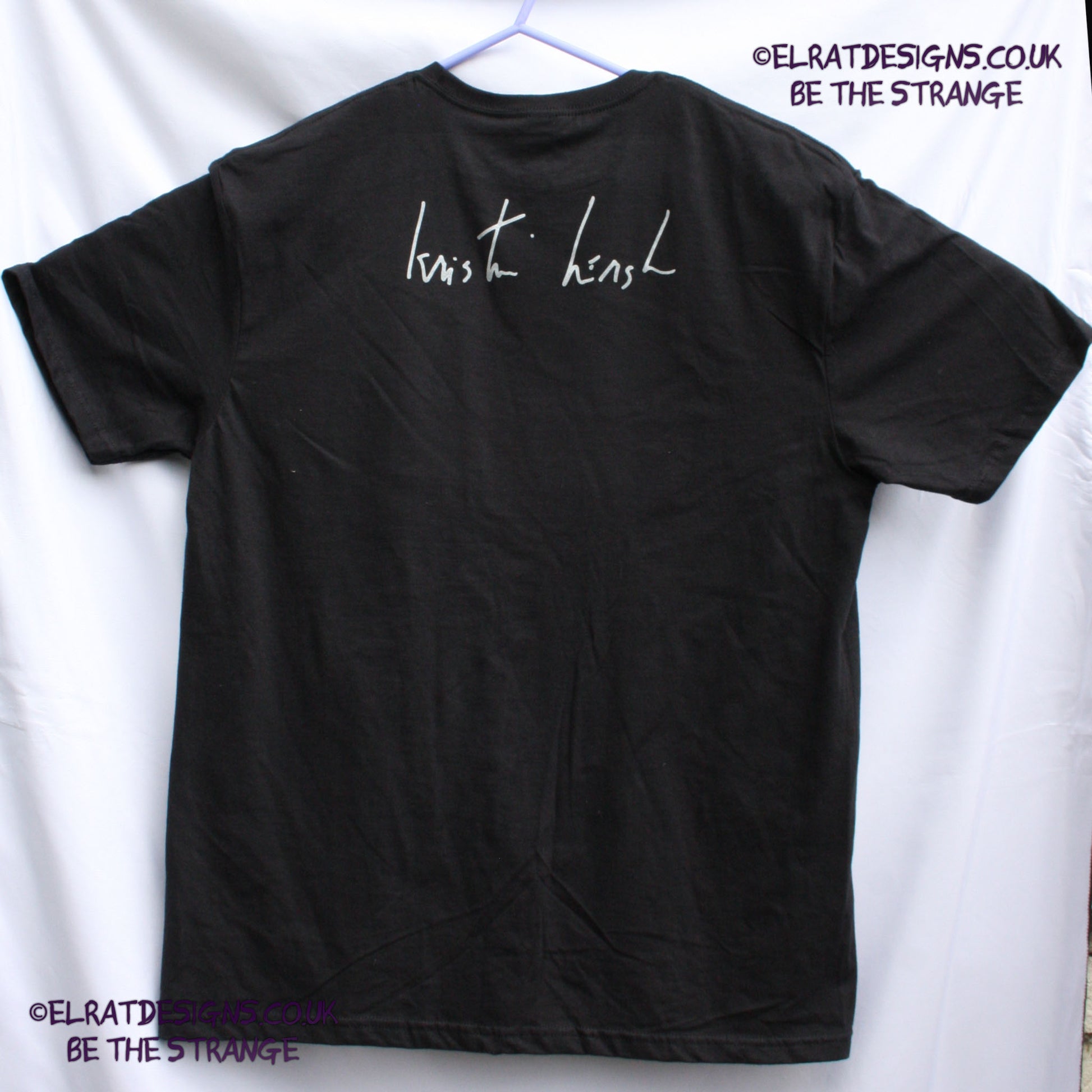 Kristin Hersh - Bubble Net, There's no Tomorrow, handwritten by Kristin Hersh, Lyric Shirt. 3 choices of back print, V1 - handwritten Kristin Hersh, V2 - Handwritten Kristin Fuckin' Hersh, V3 KH logo - by ElRat designs - elratdesigns.co.uk