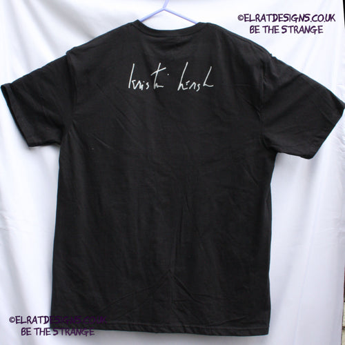 Kristin Hersh - Bubble Net, There's no Tomorrow, handwritten by Kristin Hersh, Lyric Shirt. 3 choices of back print, V1 - handwritten Kristin Hersh, V2 - Handwritten Kristin Fuckin' Hersh, V3 KH logo - by ElRat designs - elratdesigns.co.uk