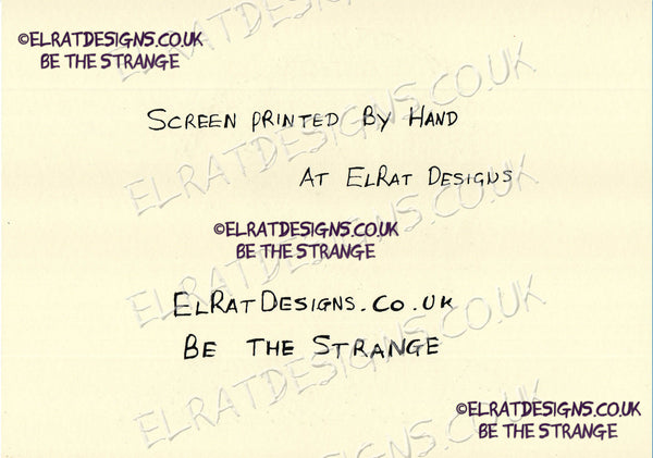 Kristin Hersh - Halftone Portrait, hand printed screen print with KH logo, by ElRat designs - hero - elratdesigns.co.uk