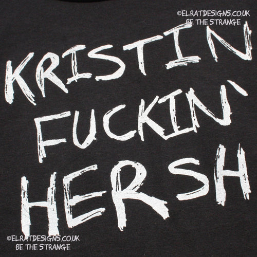 Kristin Hersh, Kristin Fuckin' Hersh graffiti style T-Shirt from ElRat Designs. hand pulled screen print with eco friendly water based ink. only from elratdesigns.co.uk