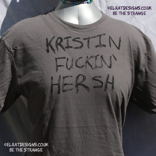 Kristin Hersh, Kristin Fuckin' Hersh graffiti style T-Shirt from ElRat Designs. hand puled screen print with eco friendly water based ink. only from elratdesigns.co.uk