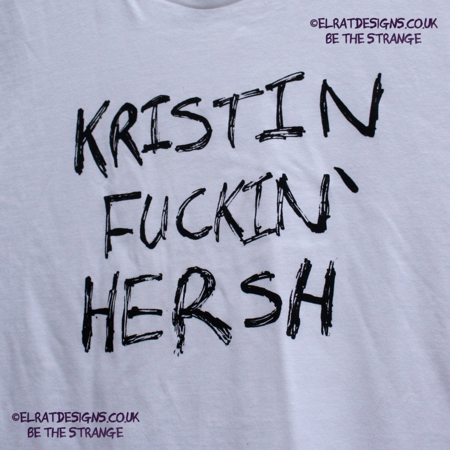 Kristin Hersh, Kristin Fuckin' Hersh graffiti style T-Shirt from ElRat Designs. hand puled screen print with eco friendly water based ink. only from elratdesigns.co.uk