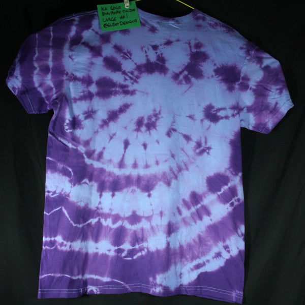 Kristin Hersh logo - ONE OFF Blue/Purple Tie-Dye Large (#1) ***MISPRINT*** - ElRatDesigns - T Shirt