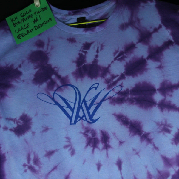 Kristin Hersh logo - ONE OFF Blue/Purple Tie-Dye Large (#1) ***MISPRINT*** - ElRatDesigns - T Shirt