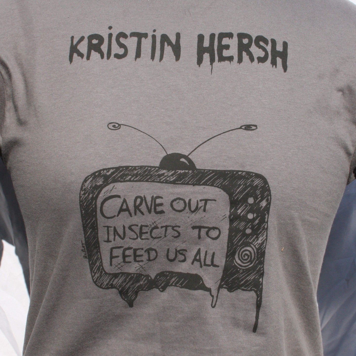 Kristin Hersh, 'Mississippi Kite' Painted TV tee - Screen printed t-shirt