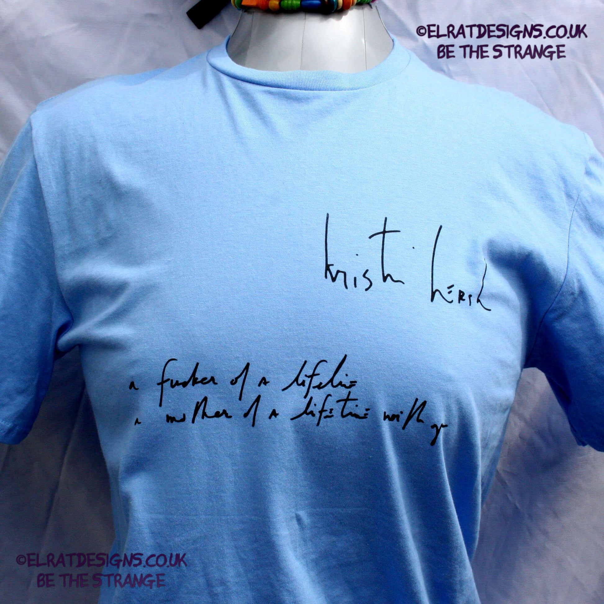 Kristin Hersh, Spring "A fucker of a lifeline a mother of a lifetime with you, handwritten by Kristin Hersh,  written exclusively for ElRat designs - hero - elratdesigns.co.uk