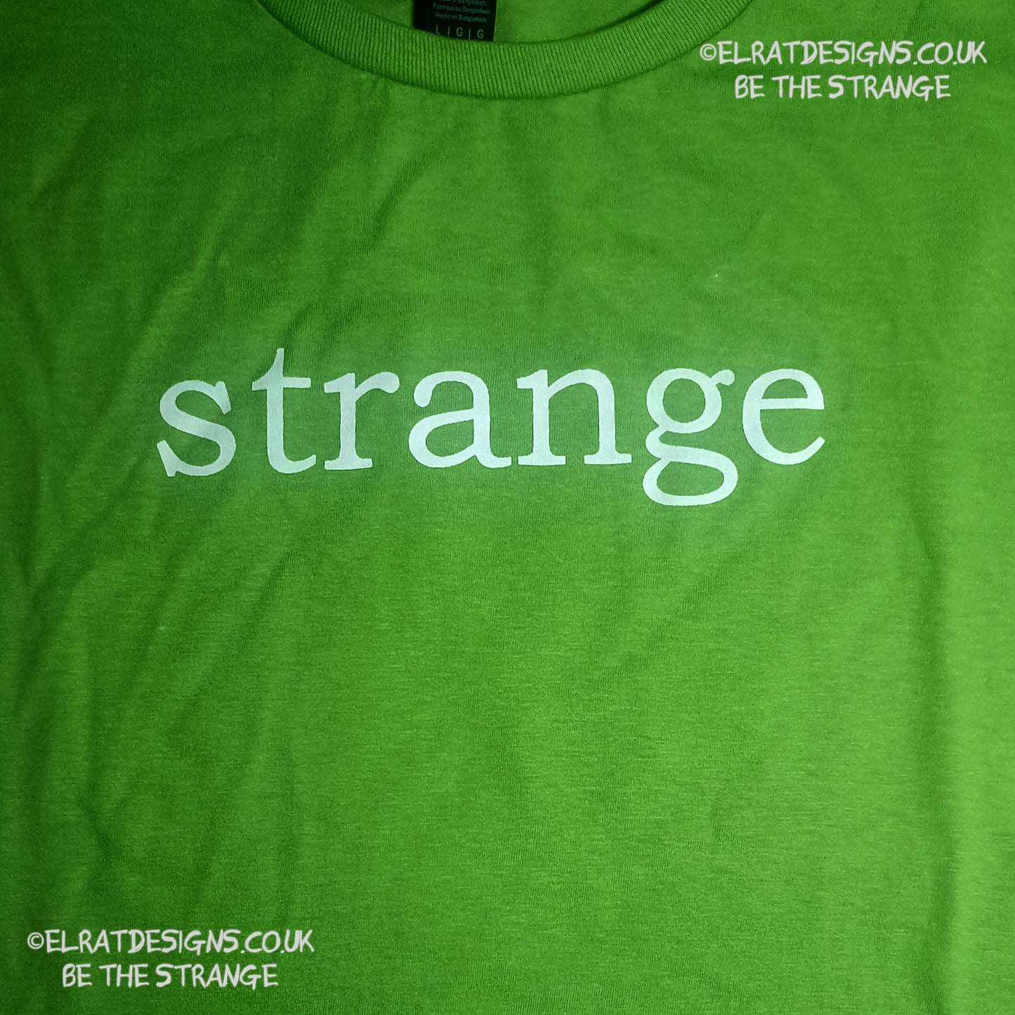 Kristin Hersh, Strange Angel exclusive Kristin Hersh Classic Logo, hand pulled screen print with eco friendly water based ink. directly funds Kristin Hersh studio time. only available from elratdesigns.co.uk