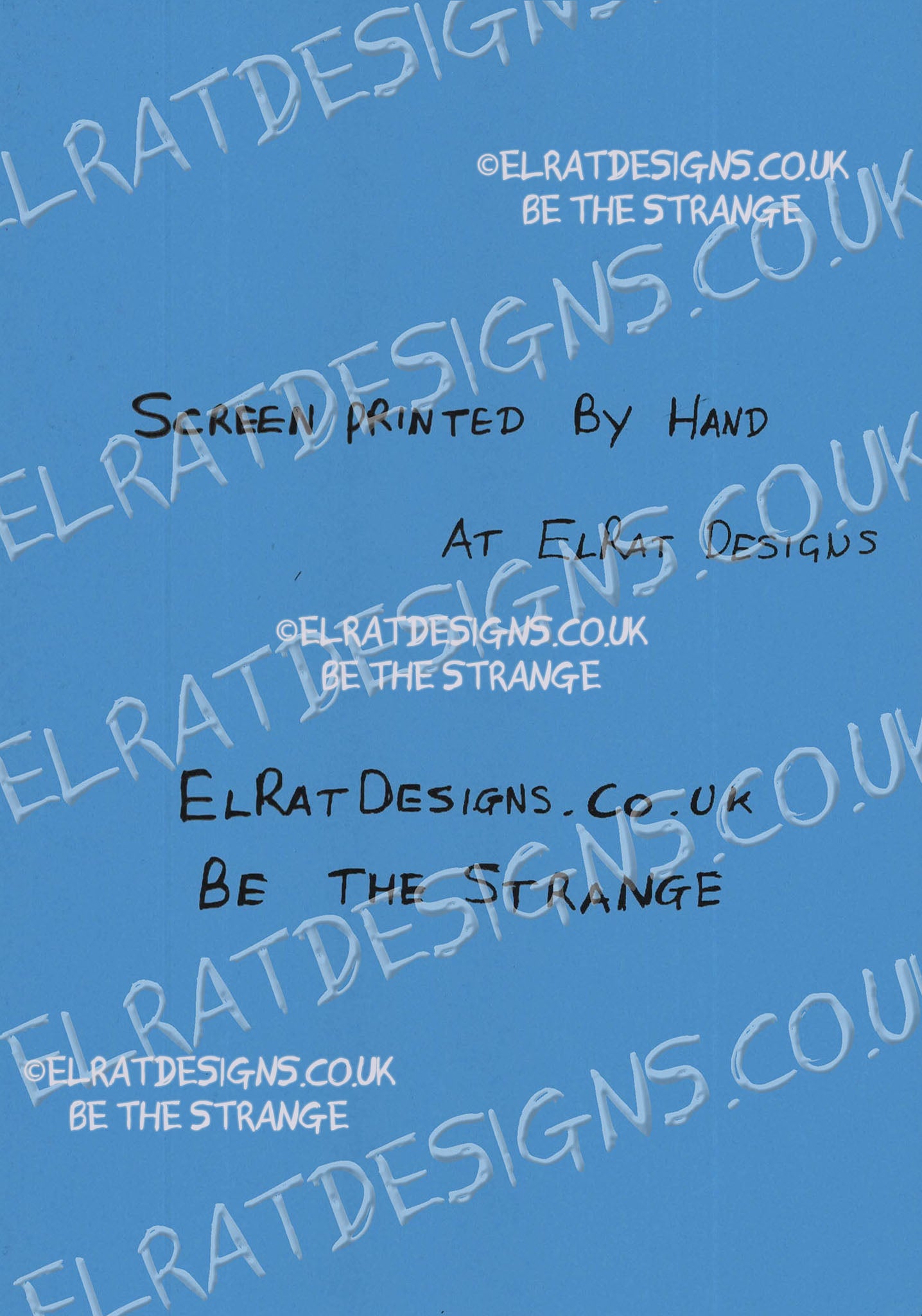 Kristin Hersh - Sunny Border Blue SBB Album Halftone Portrait, hand printed screen print with KH logo, by ElRat designs - hero - elratdesigns.co.uk