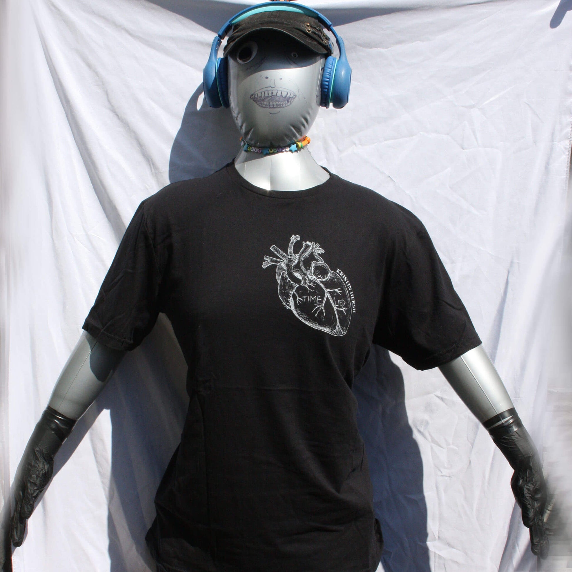 Kristin Hersh, 'Time Lied' anatomical heart tee - ElRat/Hersh - ElRatDesigns - T Shirt