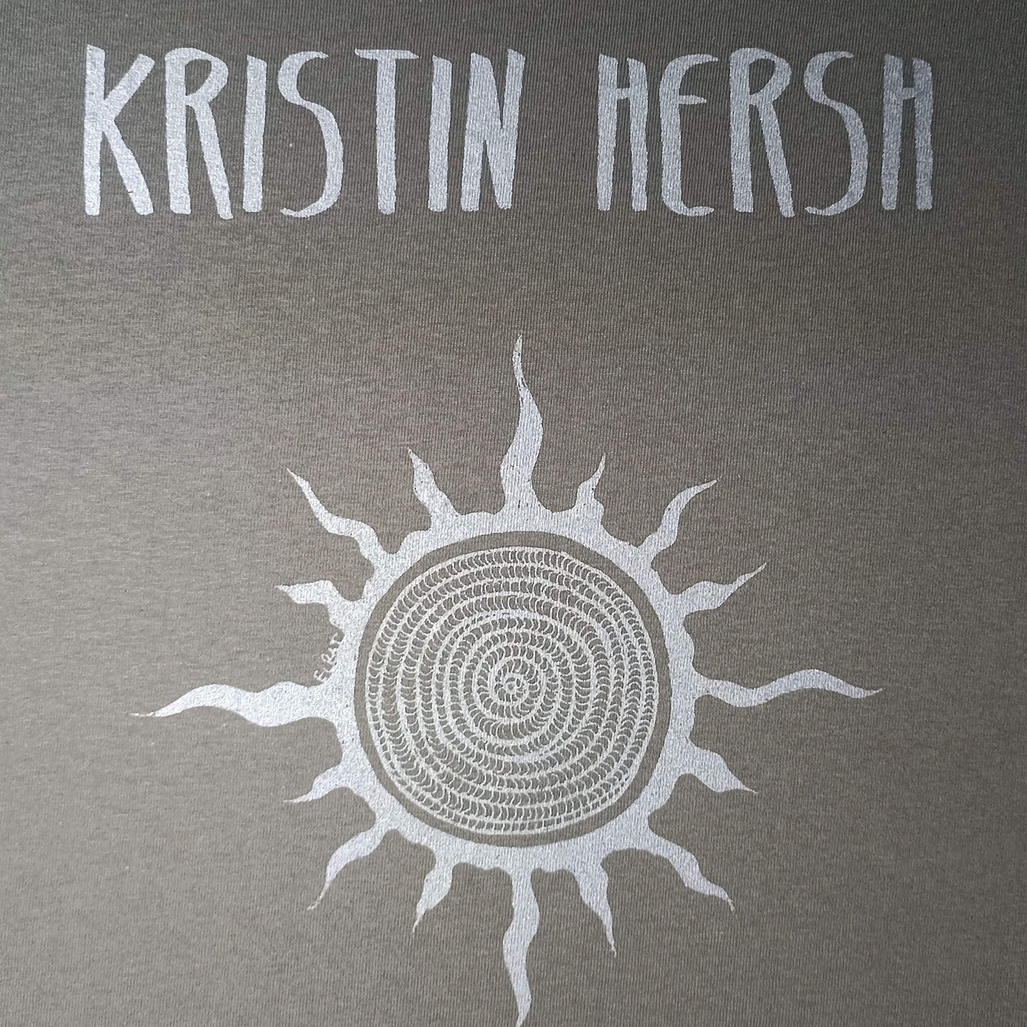 Kristin Hersh, 'Silver Sun' tee - Screen printed t - shirt - ElRatDesigns - T Shirt Charcoal