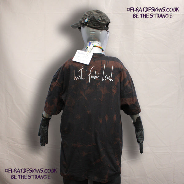 Misprint, Kristin Hersh, Bubble Net, There's No Tomorrow, Black reverse tie dye cotton T-Shirt- 2XL #1 - ElRat Designs - elratdesigns.co.uk