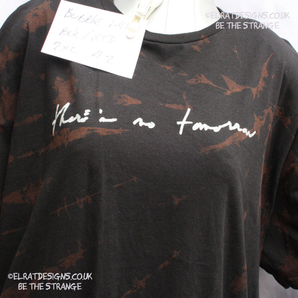 Misprint, Kristin Hersh, Bubble Net, There's No Tomorrow, Black reverse tie dye cotton T-Shirt- 2XL #2 - ElRat Designs - elratdesigns.co.uk